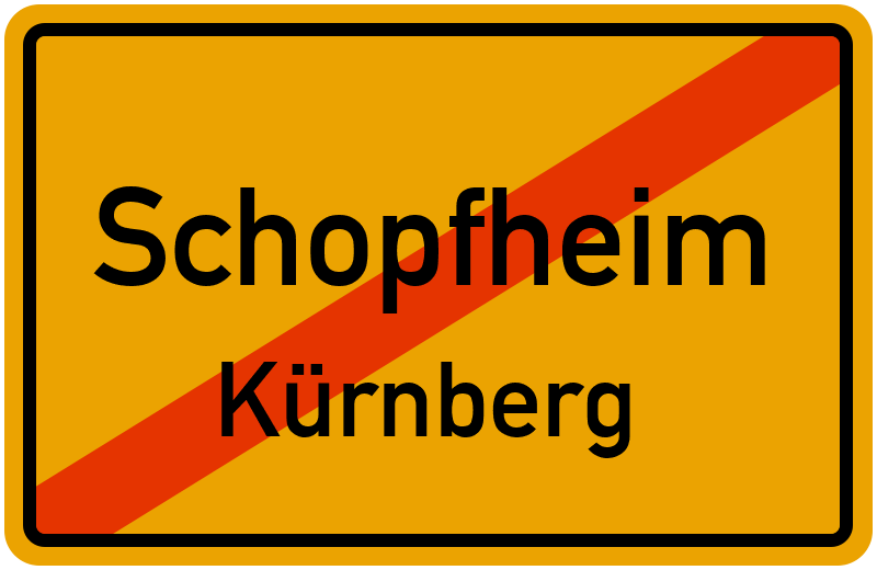Ortsschild Schopfheim