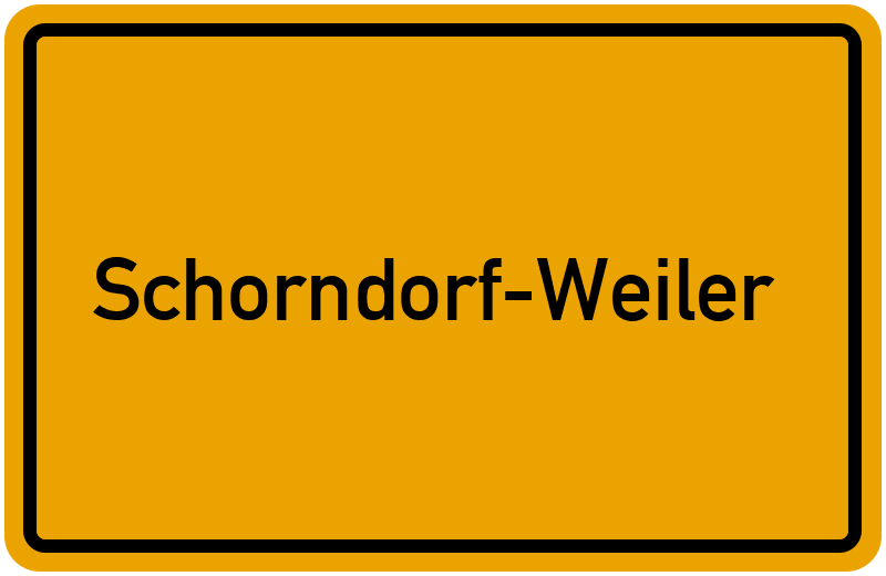 Ortsschild Schorndorf-Weiler