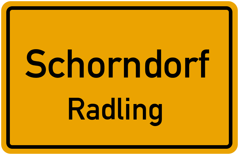 Ortsschild Schorndorf