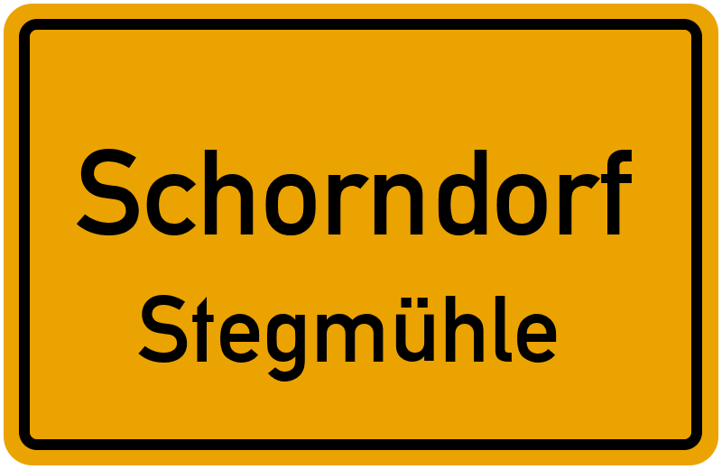 Ortsschild Schorndorf