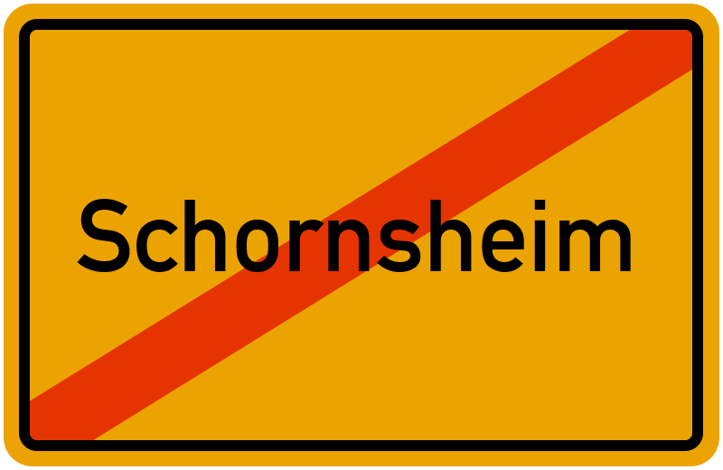 Ortsschild Schornsheim
