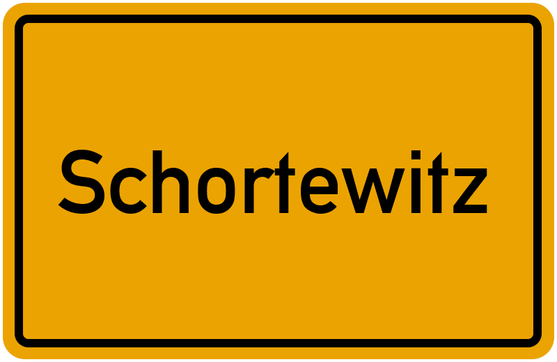 Ortsschild Schortewitz
