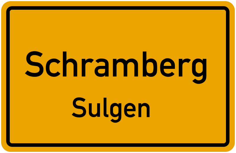 Ortsschild Schramberg
