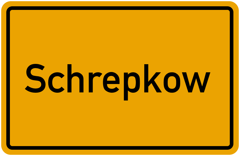 Ortsschild Schrepkow