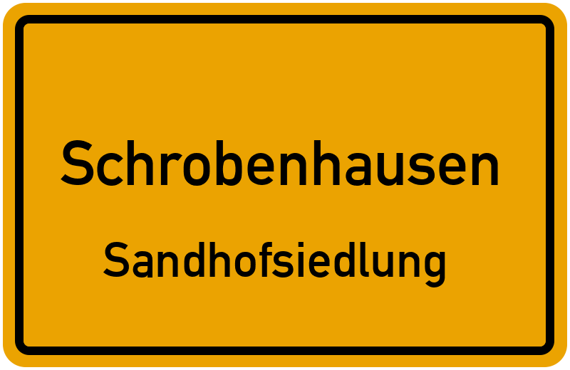 Ortsschild Schrobenhausen
