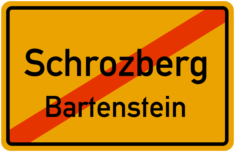 Ortsschild Schrozberg