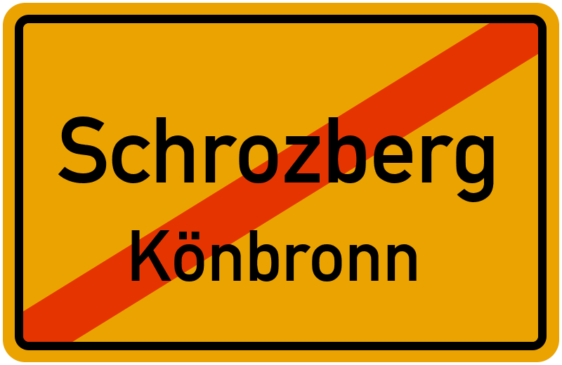 Ortsschild Schrozberg