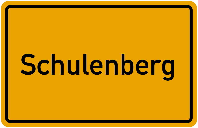 Ortsschild Schulenberg
