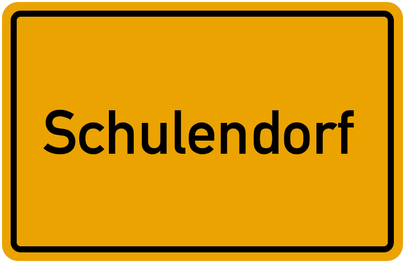 Ortsschild Schulendorf