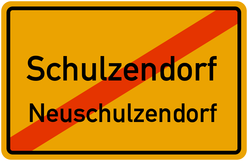 Ortsschild Schulzendorf