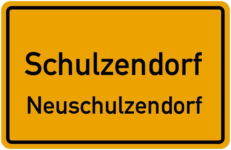 Ortsschild Schulzendorf