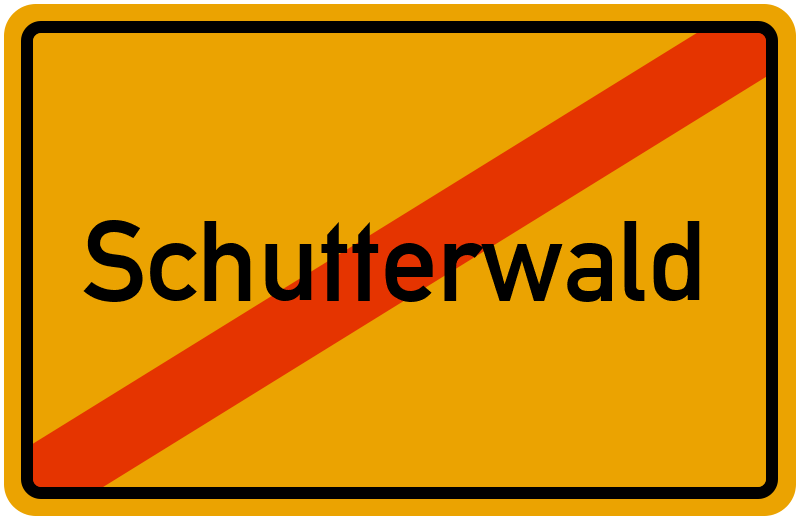 Ortsschild Schutterwald