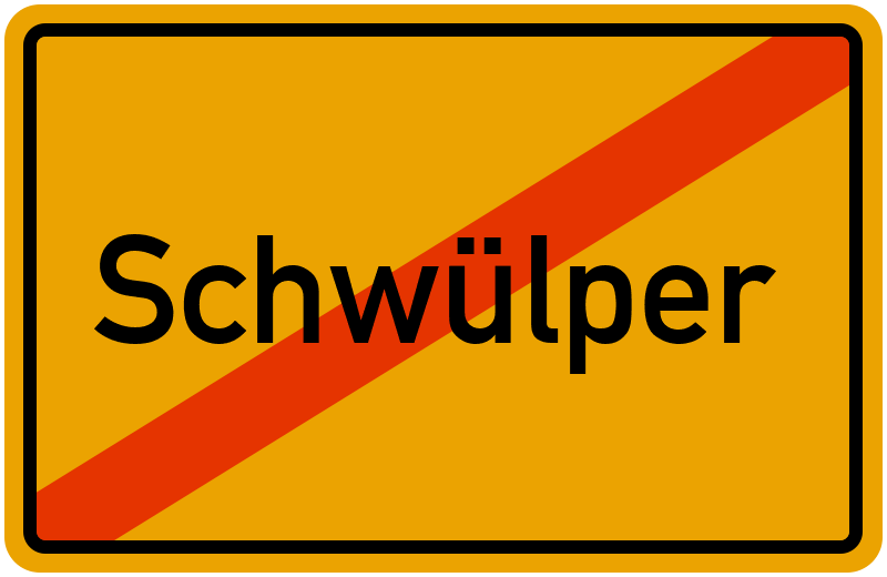Ortsschild Schwülper