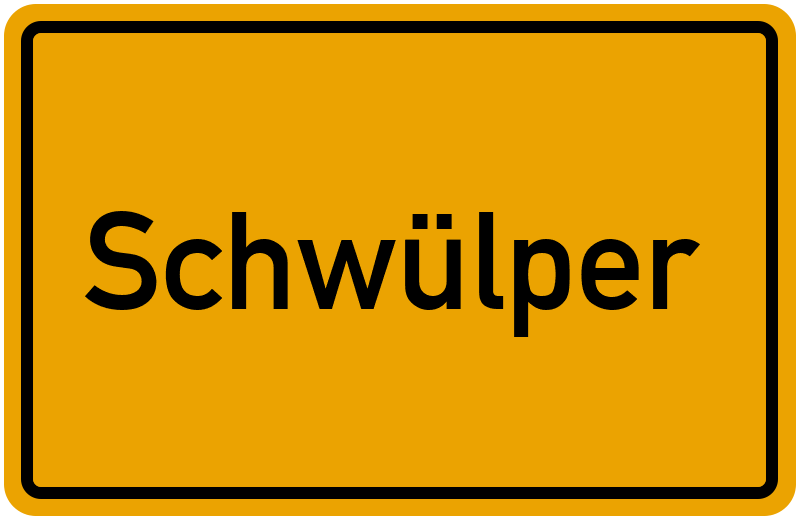Ortsschild Schwülper