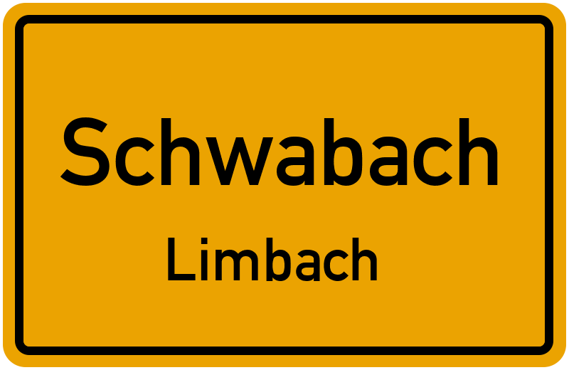 Ortsschild Schwabach