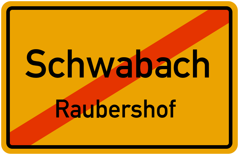 Ortsschild Schwabach