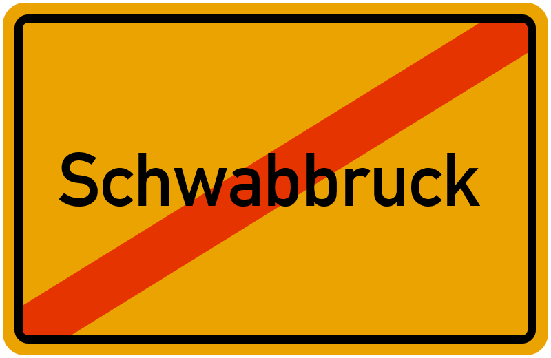 Ortsschild Schwabbruck