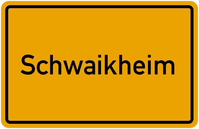 Ortsschild Schwaikheim