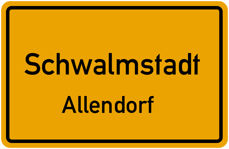Ortsschild Schwalmstadt