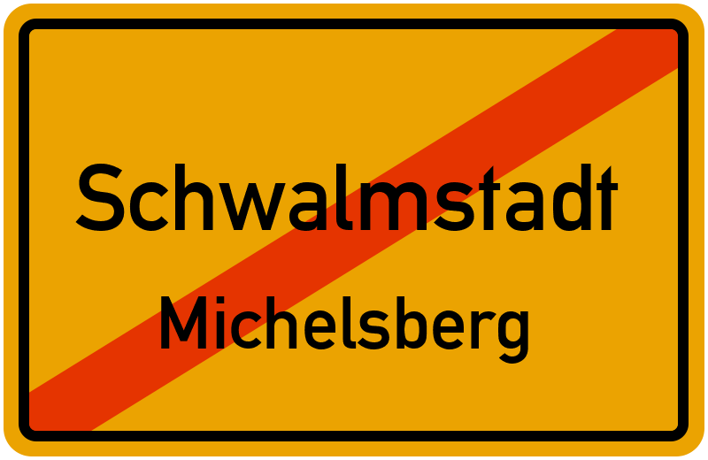 Ortsschild Schwalmstadt