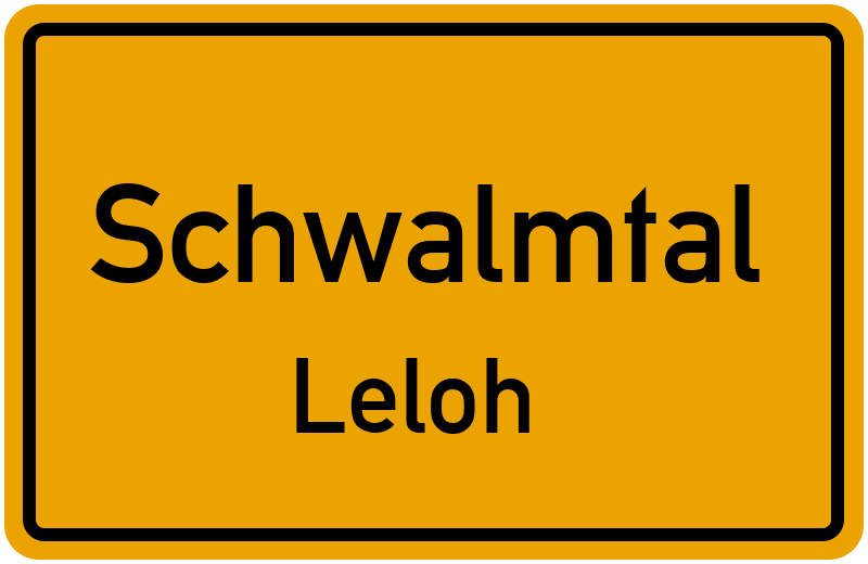 Ortsschild Schwalmtal
