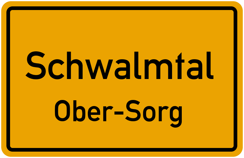 Ortsschild Schwalmtal