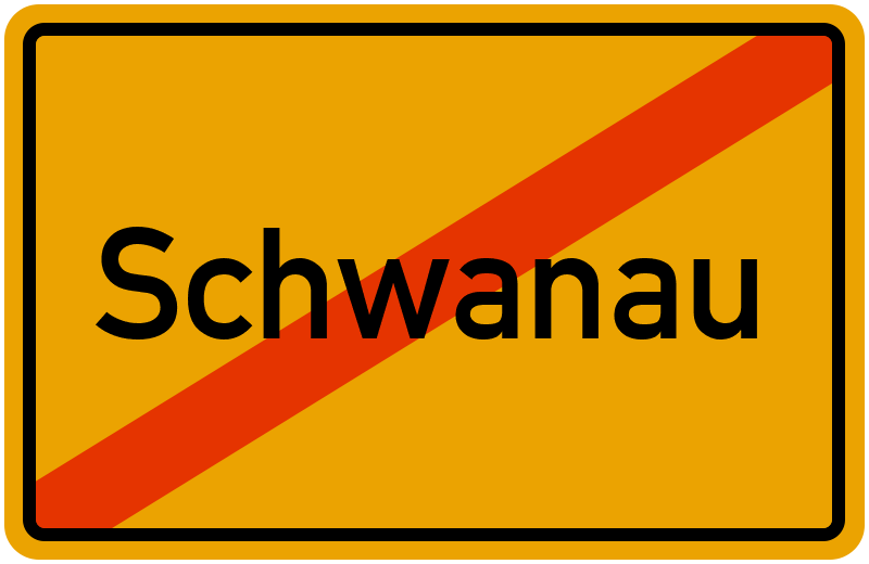 Ortsschild Schwanau