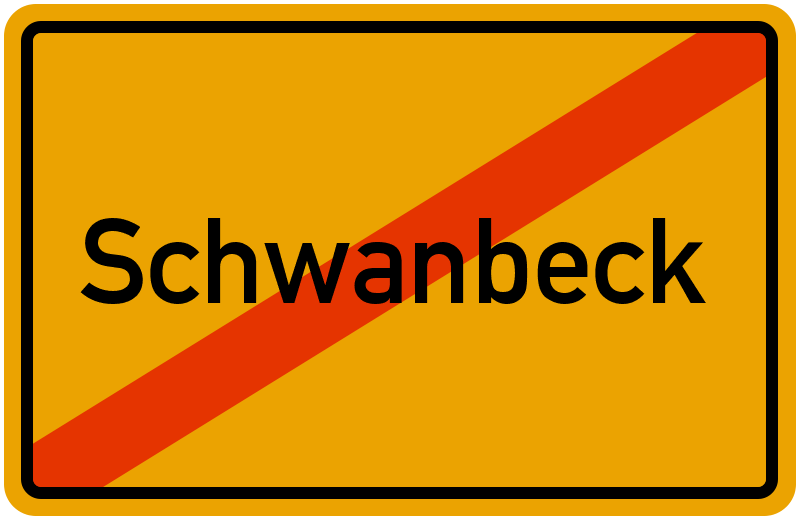 Ortsschild Schwanbeck
