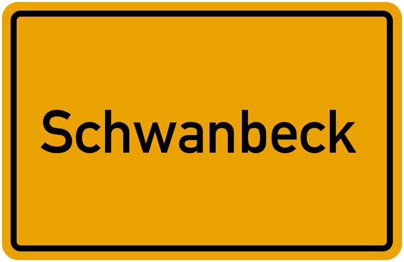 Ortsschild Schwanbeck