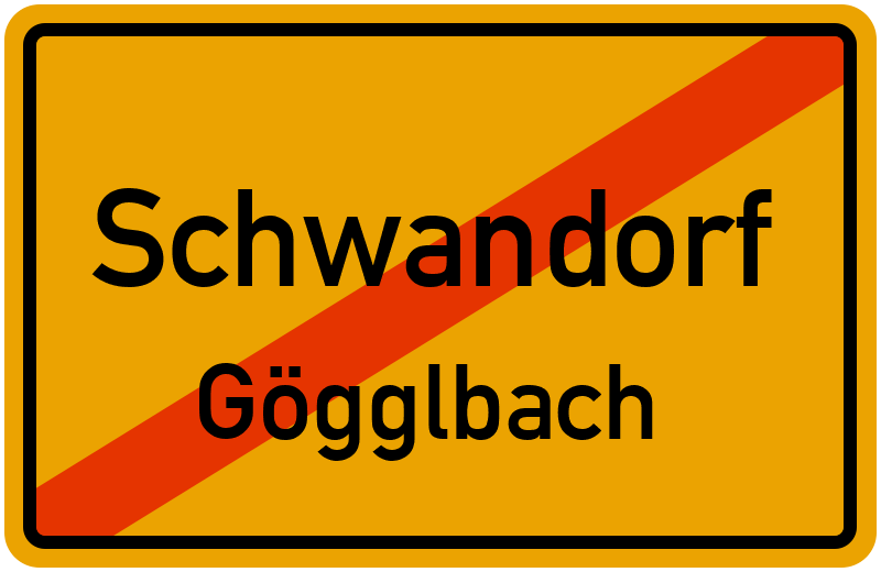 Ortsschild Schwandorf