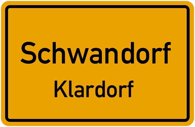 Ortsschild Schwandorf