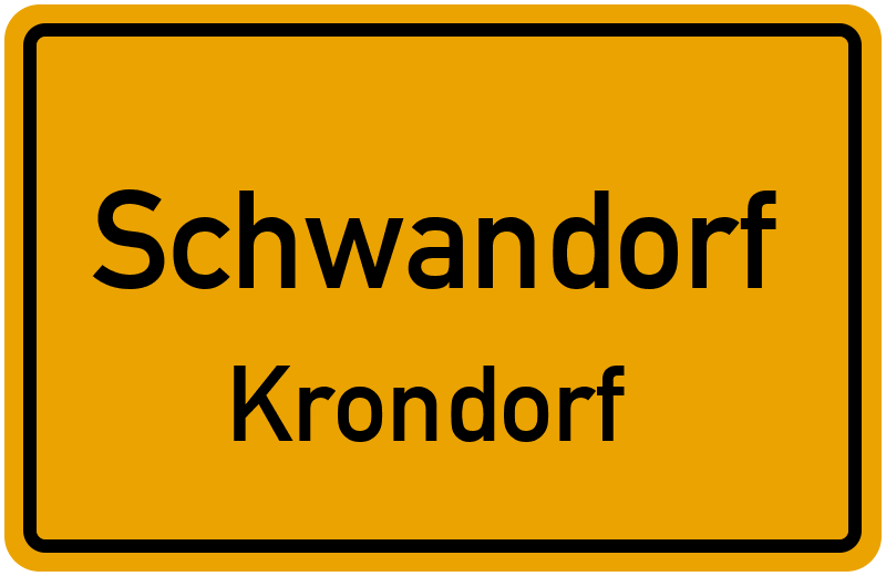 Ortsschild Schwandorf