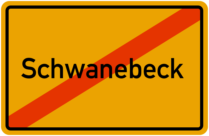 Ortsschild Schwanebeck