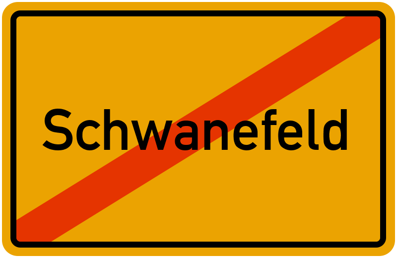 Ortsschild Schwanefeld