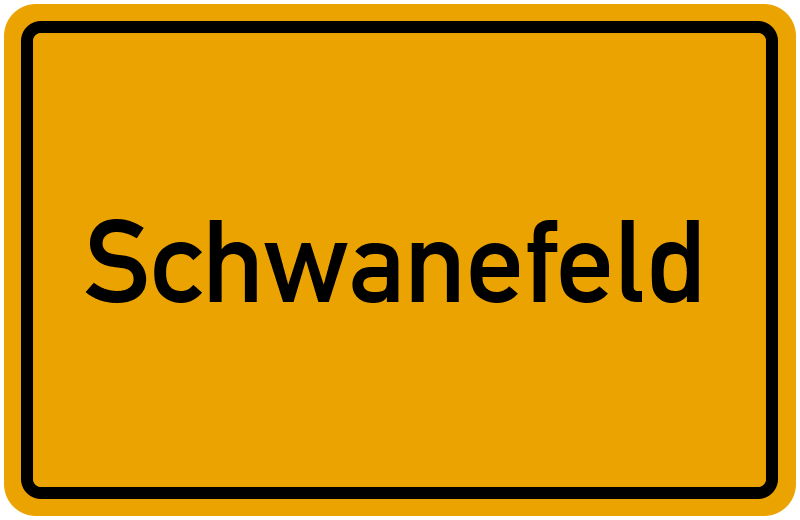 Ortsschild Schwanefeld