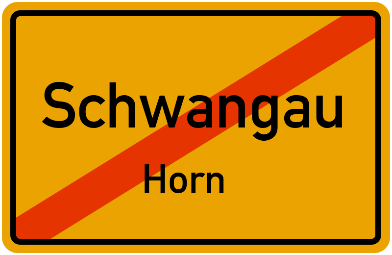 Ortsschild Schwangau