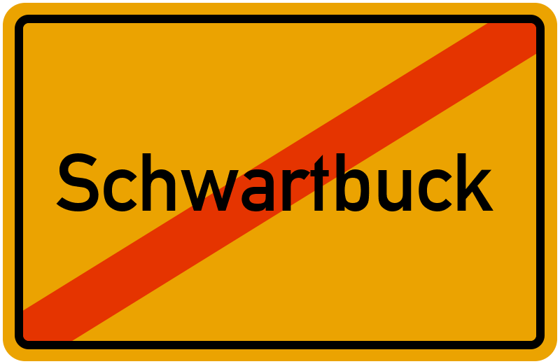 Ortsschild Schwartbuck