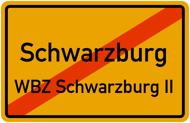 Ortsschild Schwarzburg