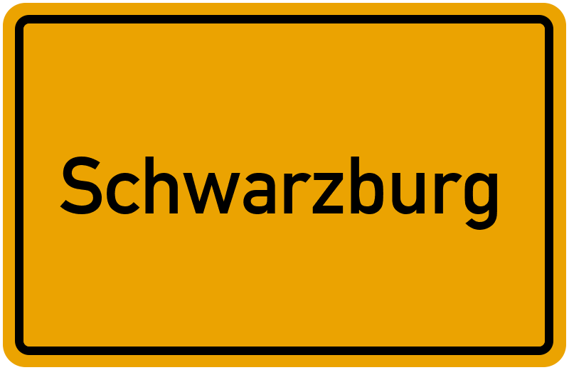 Ortsschild Schwarzburg