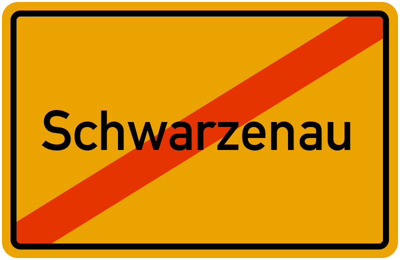 Ortsschild Schwarzenau
