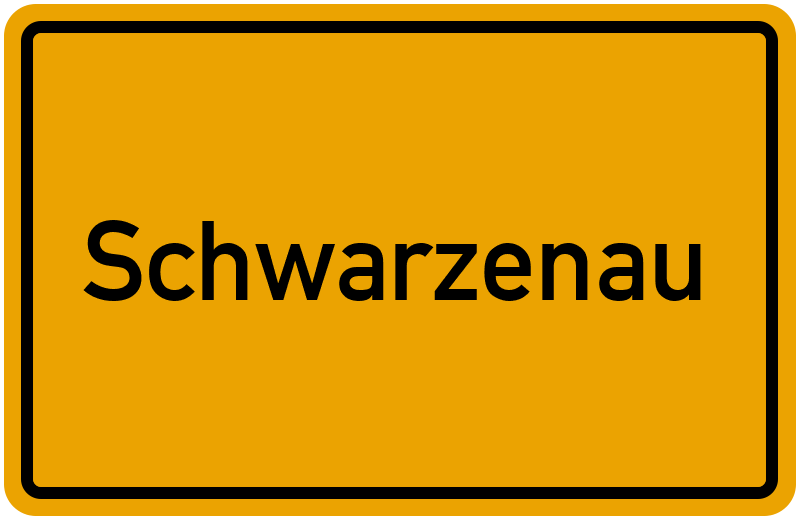 Ortsschild Schwarzenau