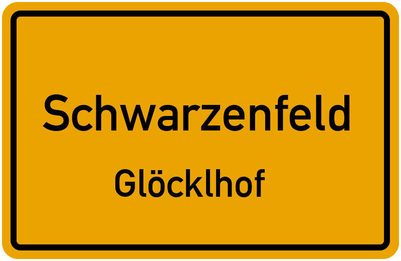 Ortsschild Schwarzenfeld