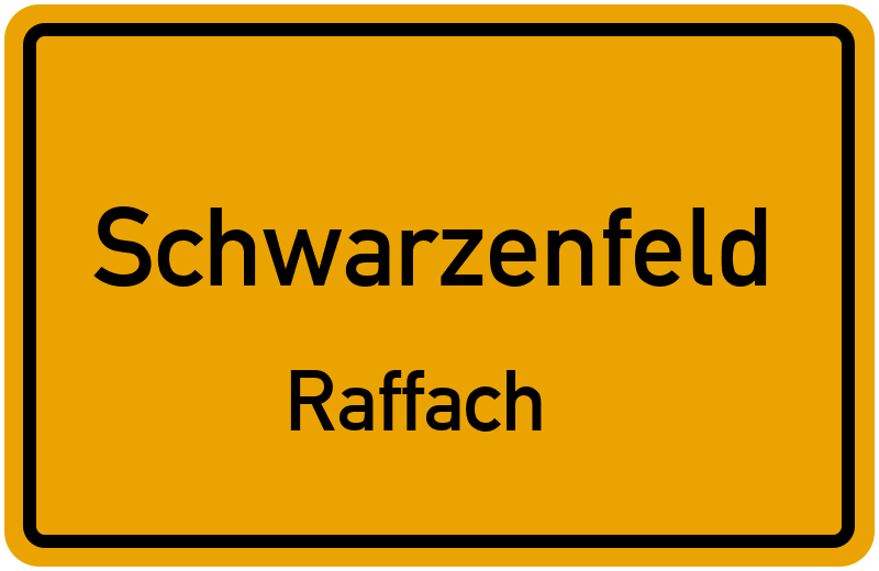 Ortsschild Schwarzenfeld