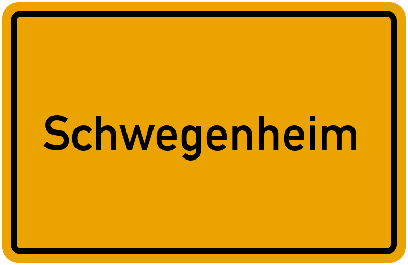 Ortsschild Schwegenheim