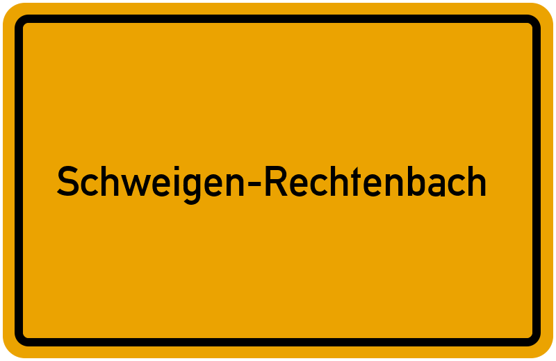 Ortsschild Schweigen-Rechtenbach