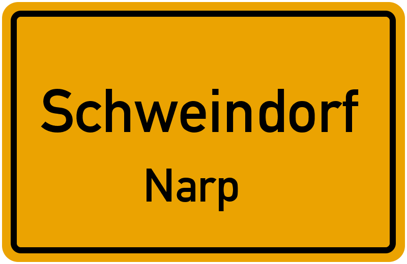 Ortsschild Schweindorf