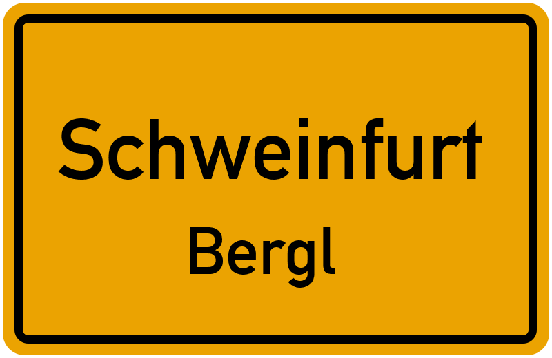 Ortsschild Schweinfurt