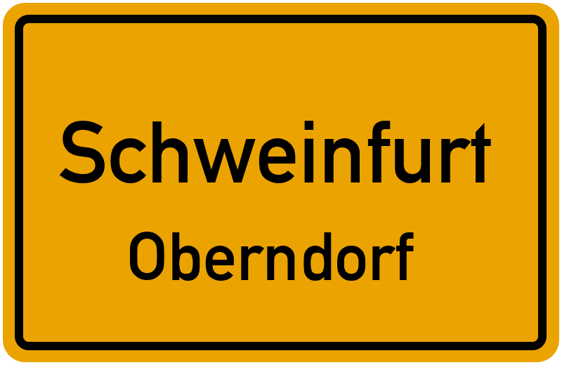 Ortsschild Schweinfurt