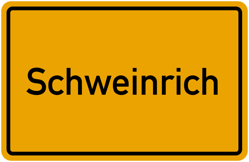Ortsschild Schweinrich