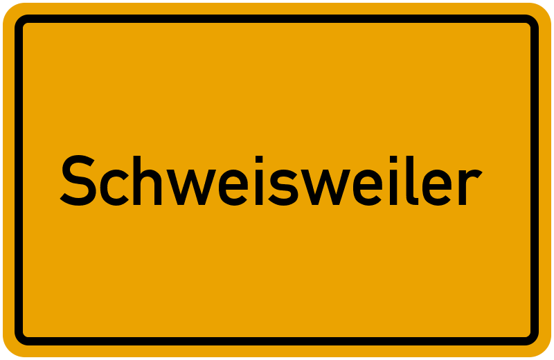 Ortsschild Schweisweiler
